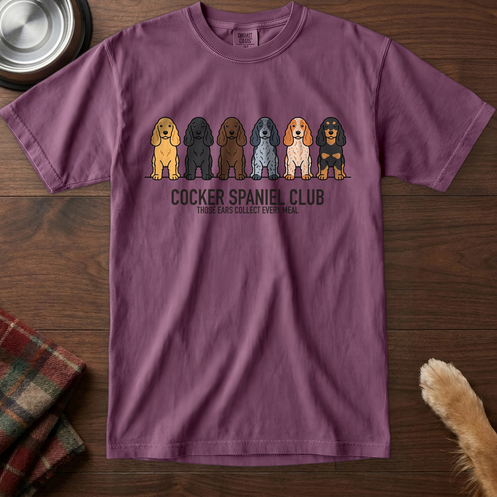 lineupv1:cocker-spaniel-club-lineup-t-shirt:Berry