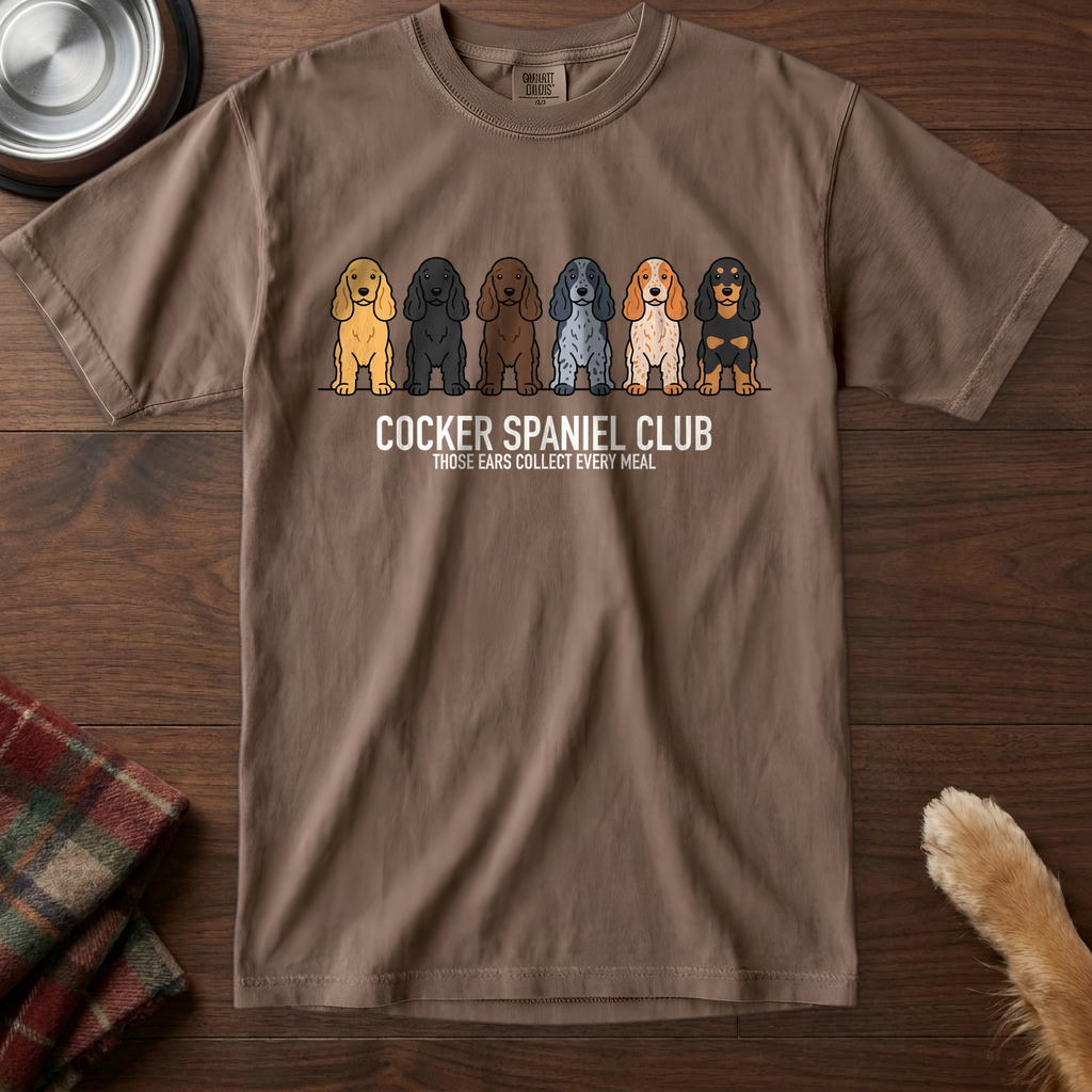lineupv1:cocker-spaniel-club-lineup-t-shirt:Espresso