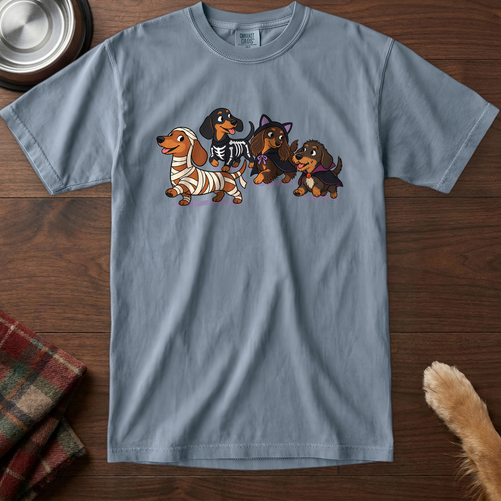 pick12v2:dachshund-costume-parade-t-shirt:Blue Jean