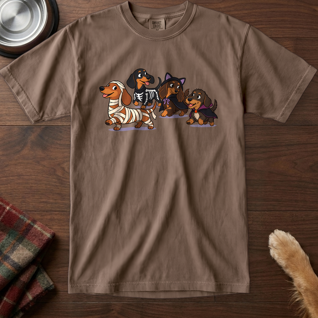 pick12v2:dachshund-costume-parade-t-shirt:Espresso