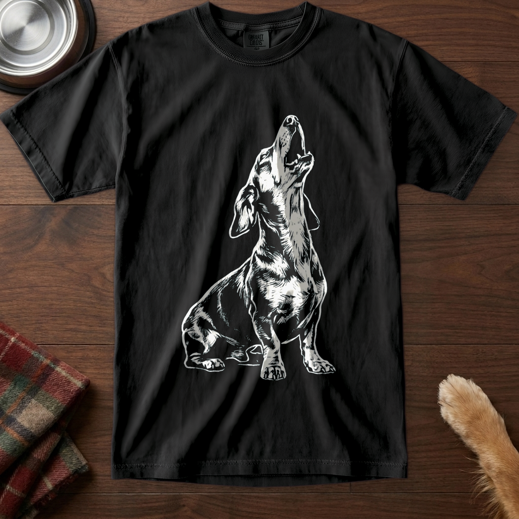 pick12v5:dachshund-mid-howl:Black