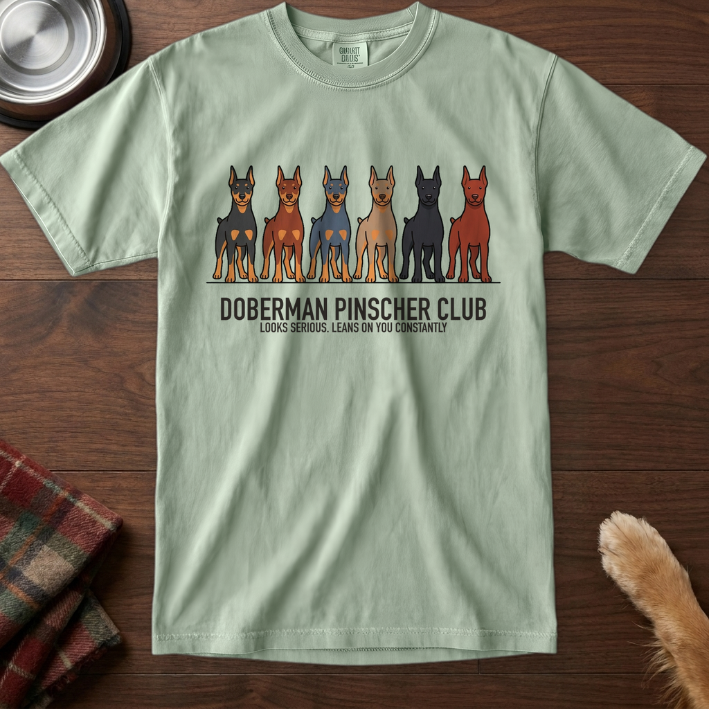 lineupv1:doberman-pinscher-club-lineup-t-shirt:Bay