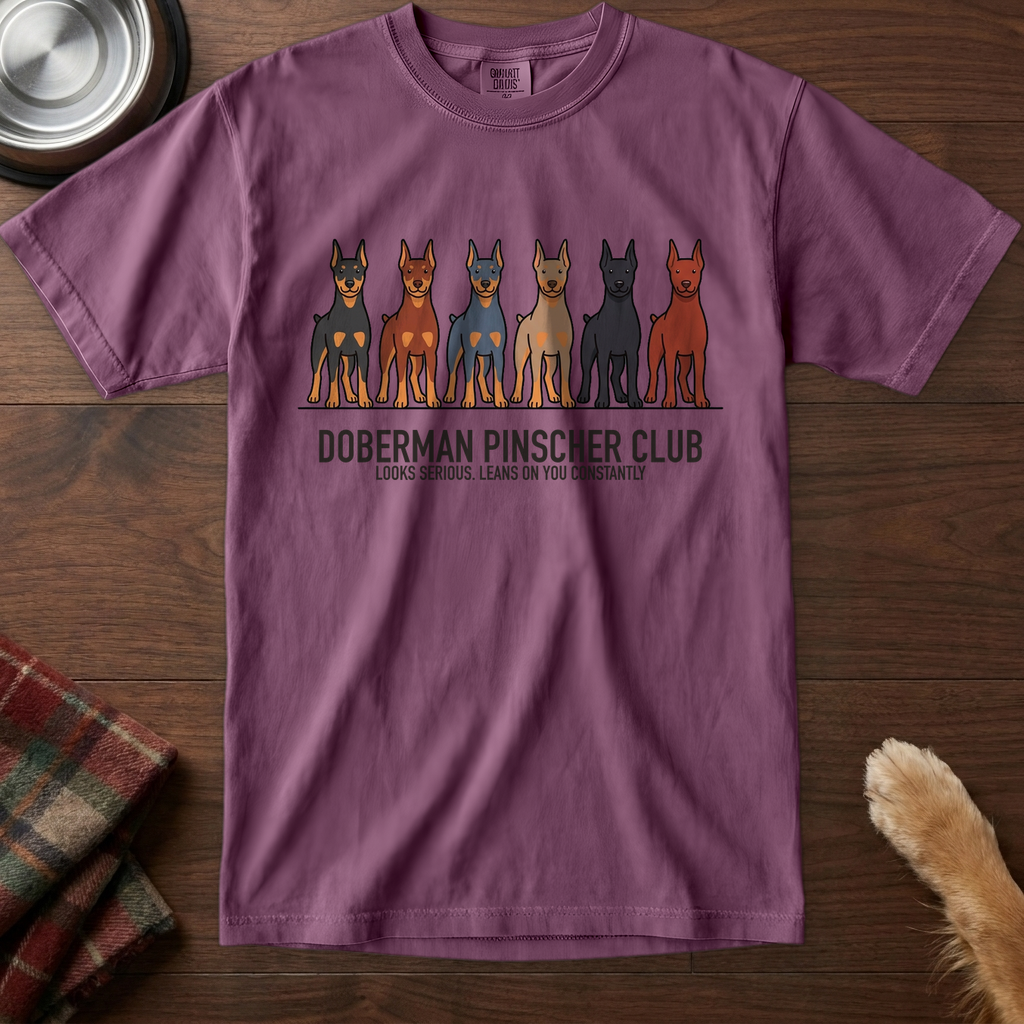lineupv1:doberman-pinscher-club-lineup-t-shirt:Berry