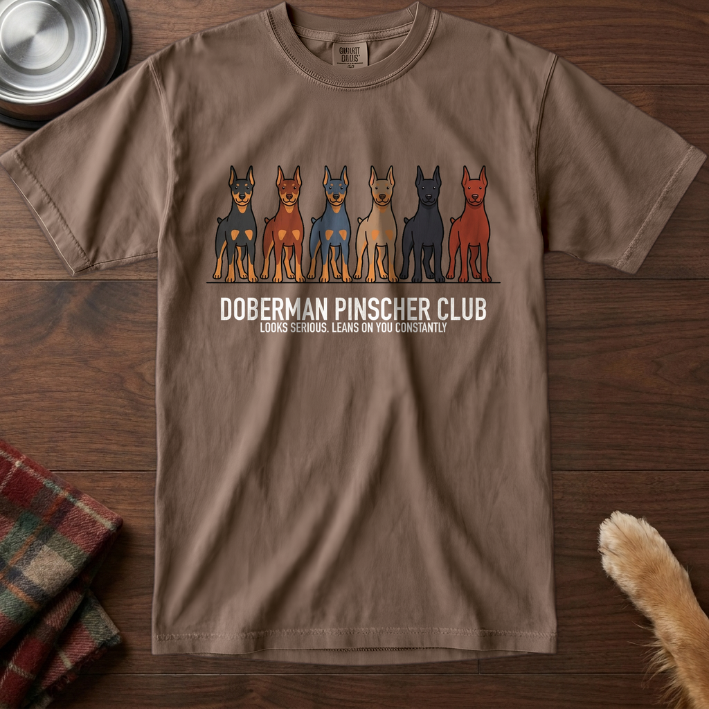 lineupv1:doberman-pinscher-club-lineup-t-shirt:Espresso