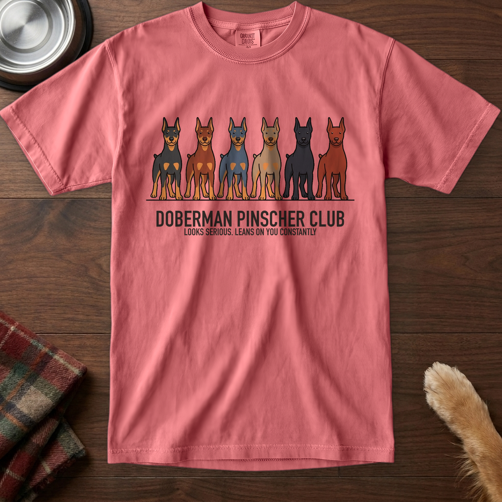 lineupv1:doberman-pinscher-club-lineup-t-shirt:Watermelon