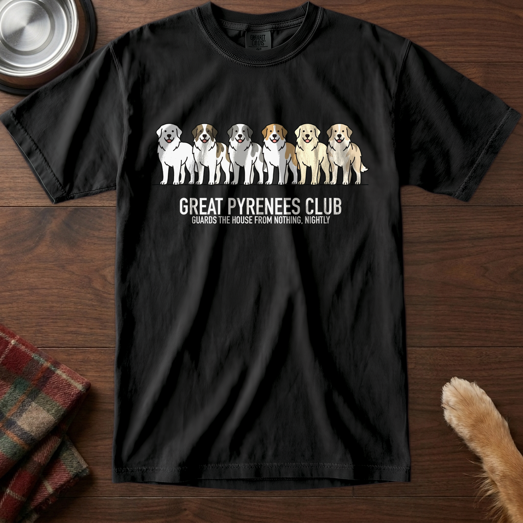 lineupv1:great-pyrenees-club-lineup-t-shirt:Black
