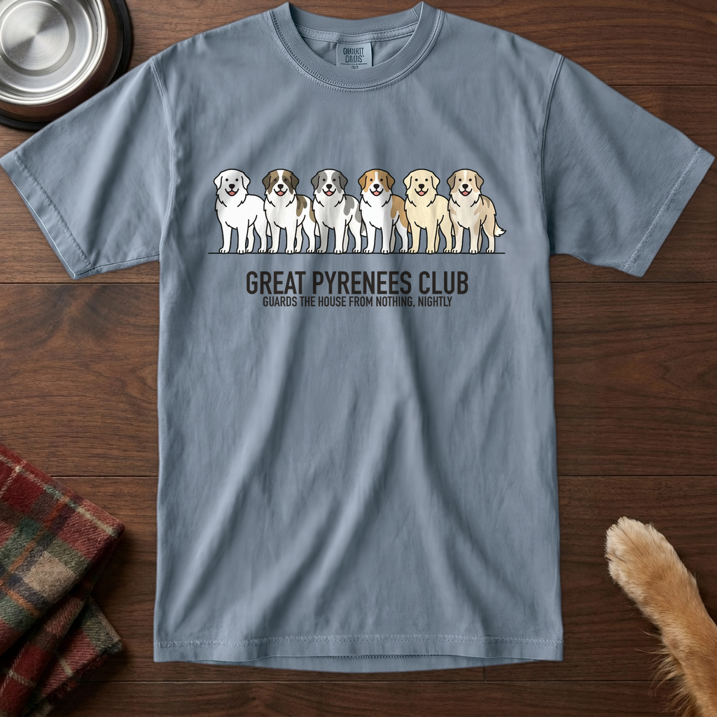 lineupv1:great-pyrenees-club-lineup-t-shirt:Blue Jean