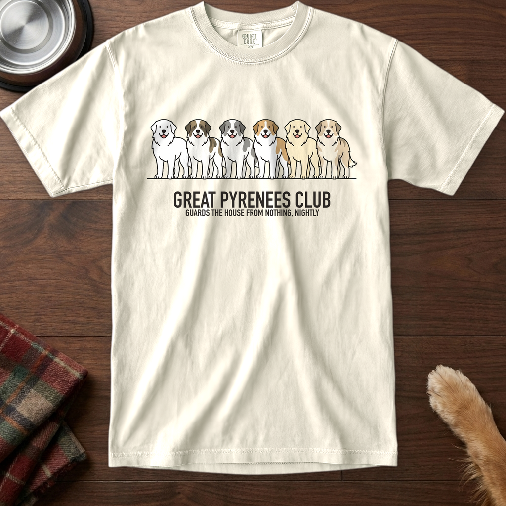 lineupv1:great-pyrenees-club-lineup-t-shirt:Ivory