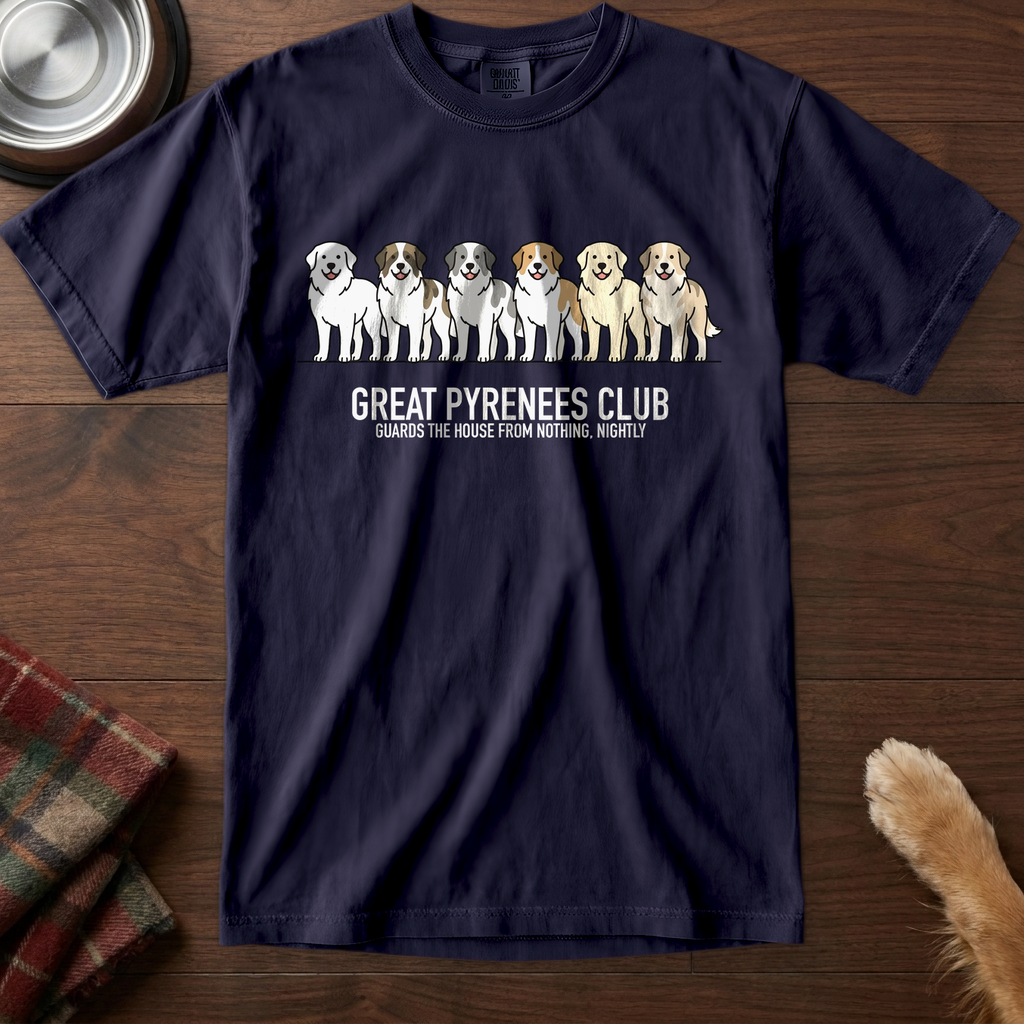 lineupv1:great-pyrenees-club-lineup-t-shirt:True Navy