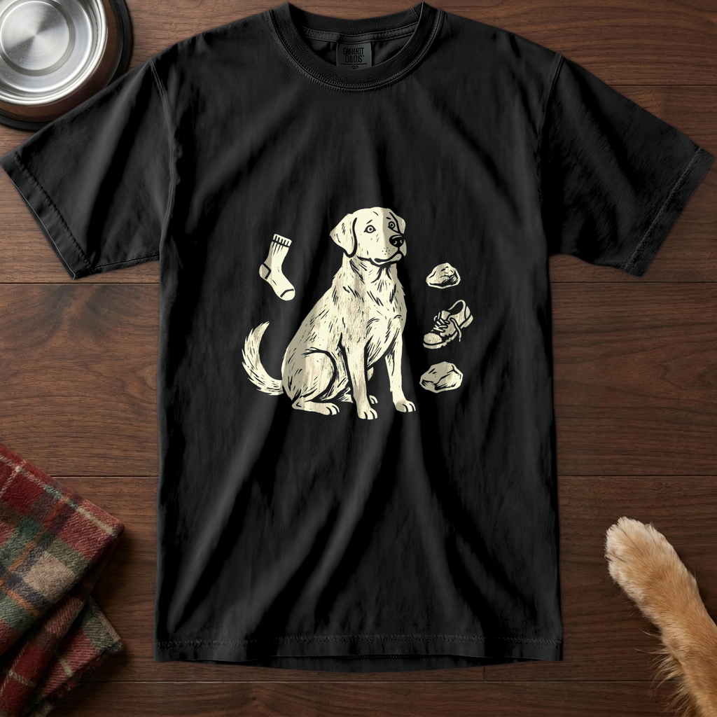 pick12v2:labrador-will-eat-anything-t-shirt:Black