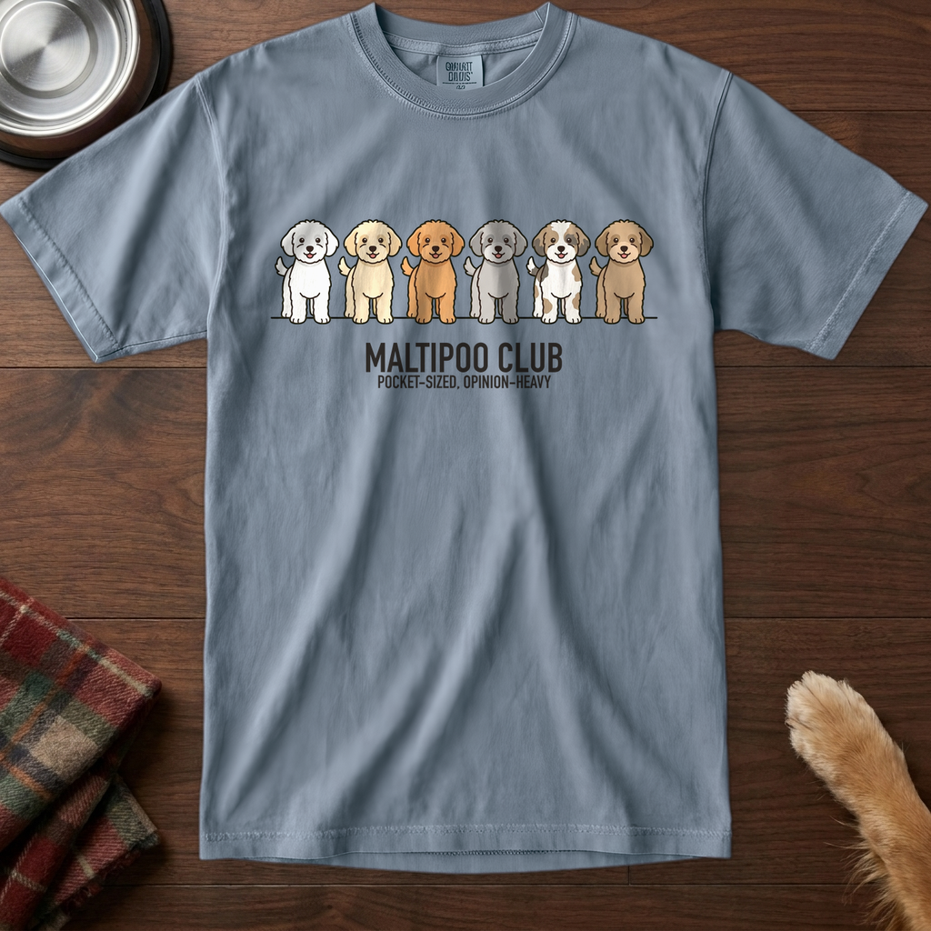 lineupv1:maltipoo-club-lineup-t-shirt:Blue Jean