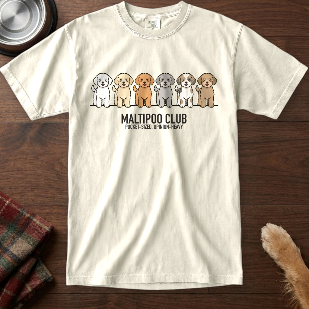 lineupv1:maltipoo-club-lineup-t-shirt:Ivory