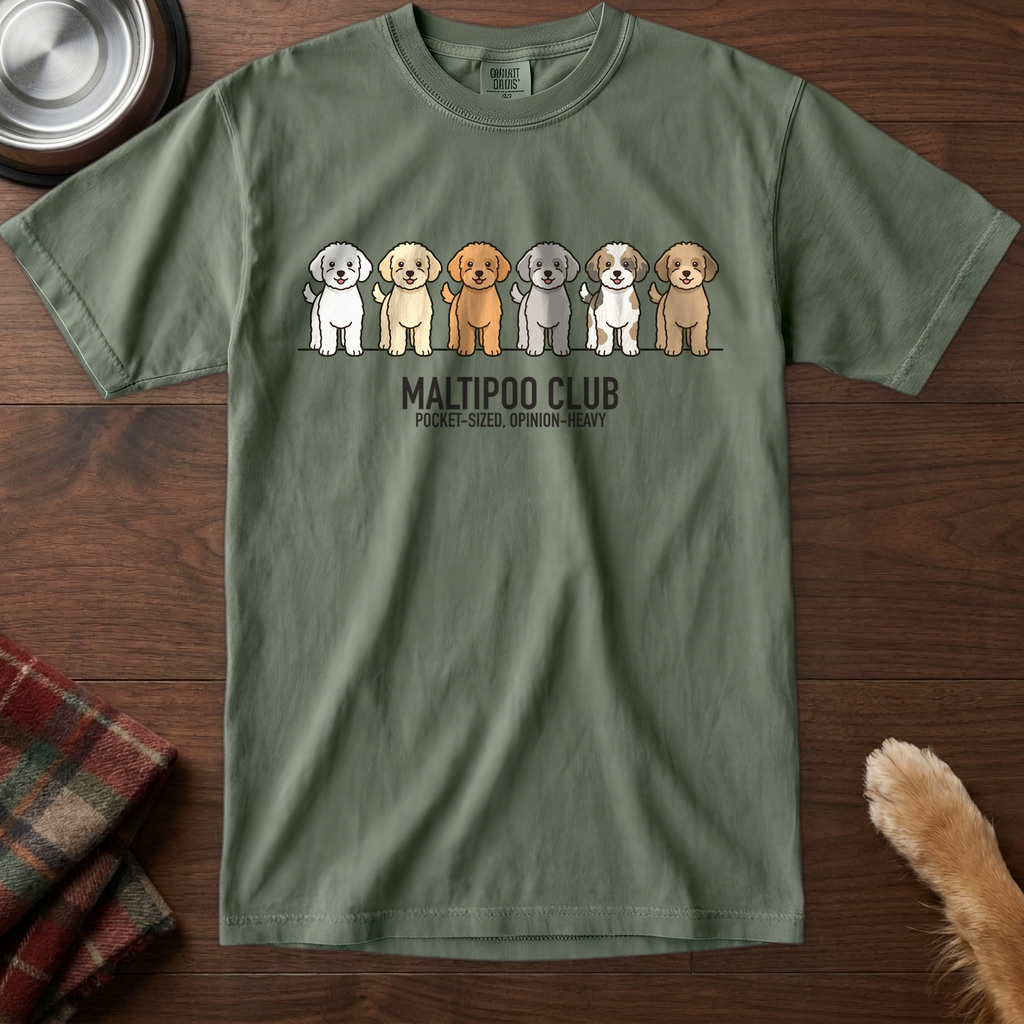 lineupv1:maltipoo-club-lineup-t-shirt:Moss