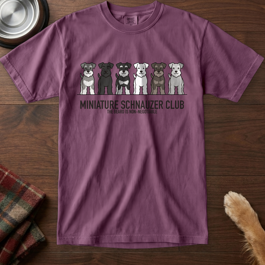 lineupv1:miniature-schnauzer-club-lineup-t-shirt:Berry