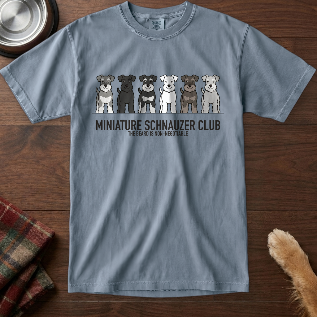 lineupv1:miniature-schnauzer-club-lineup-t-shirt:Blue Jean