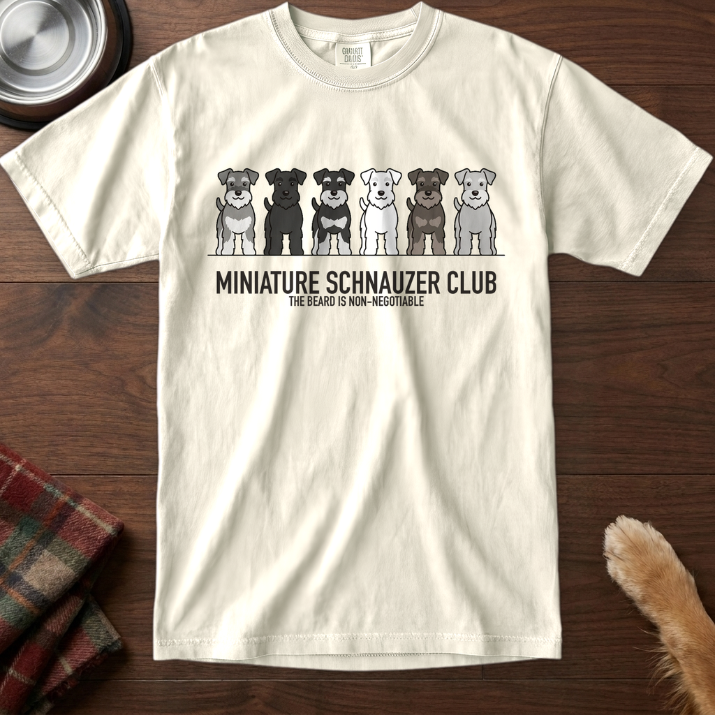lineupv1:miniature-schnauzer-club-lineup-t-shirt:Ivory