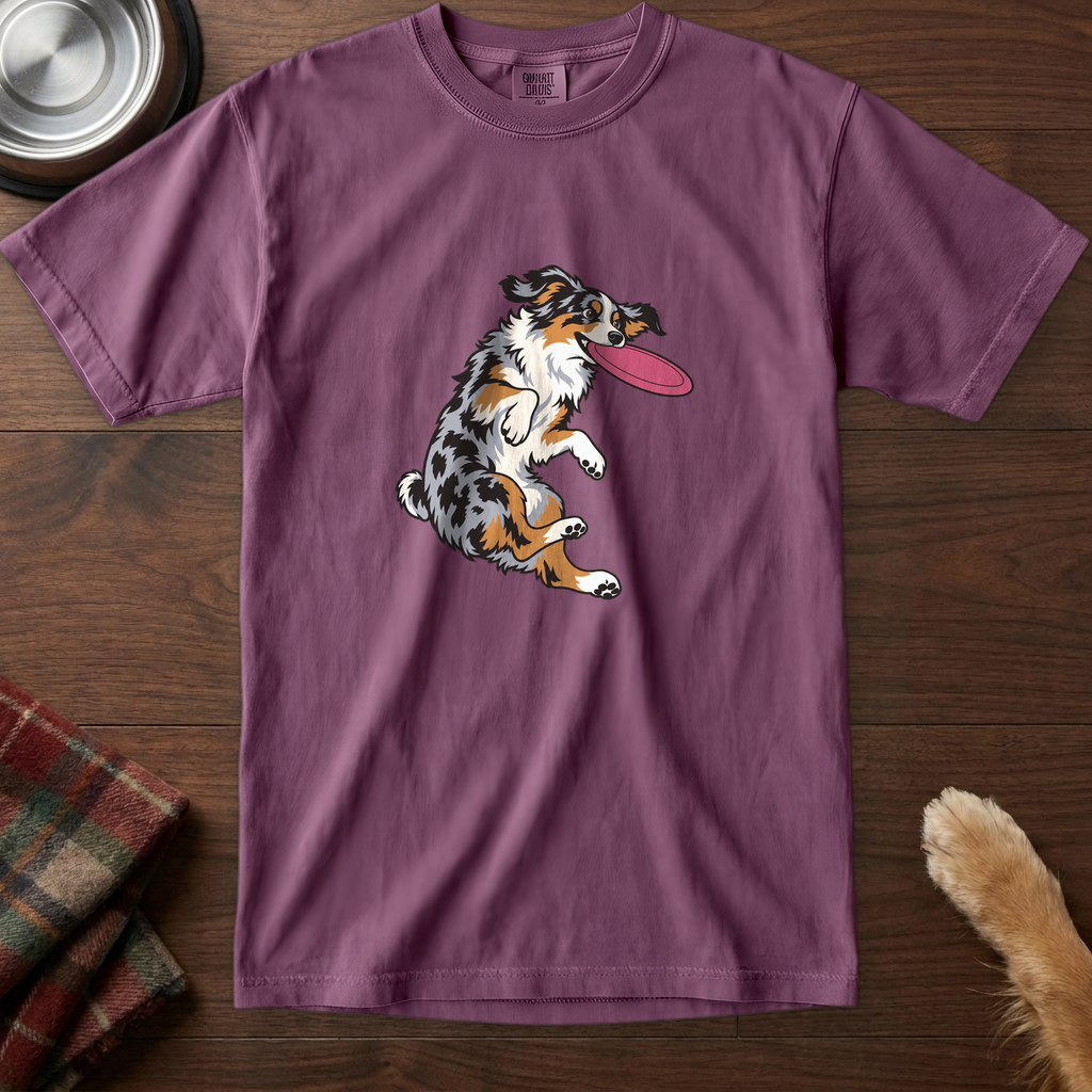 pick12v3:aussie-disc-catch-t-shirt:Berry