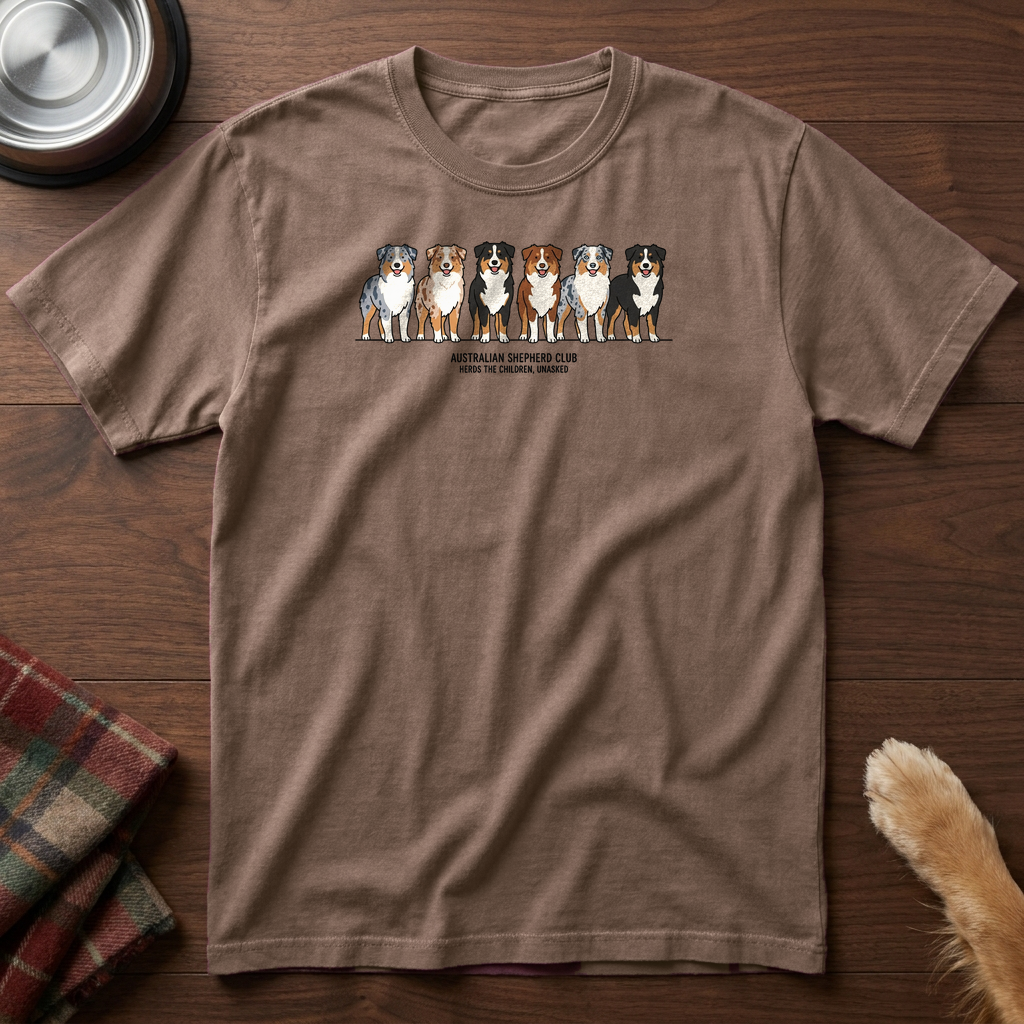 pick12v2:australian-shepherd-club-lineup-t-shirt:Espresso