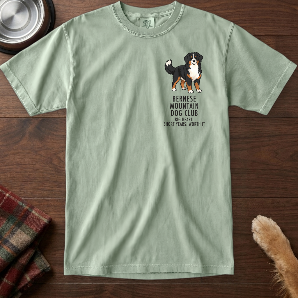 pick12v3:bernese-mountain-dog-club-badge-t-shirt:Bay