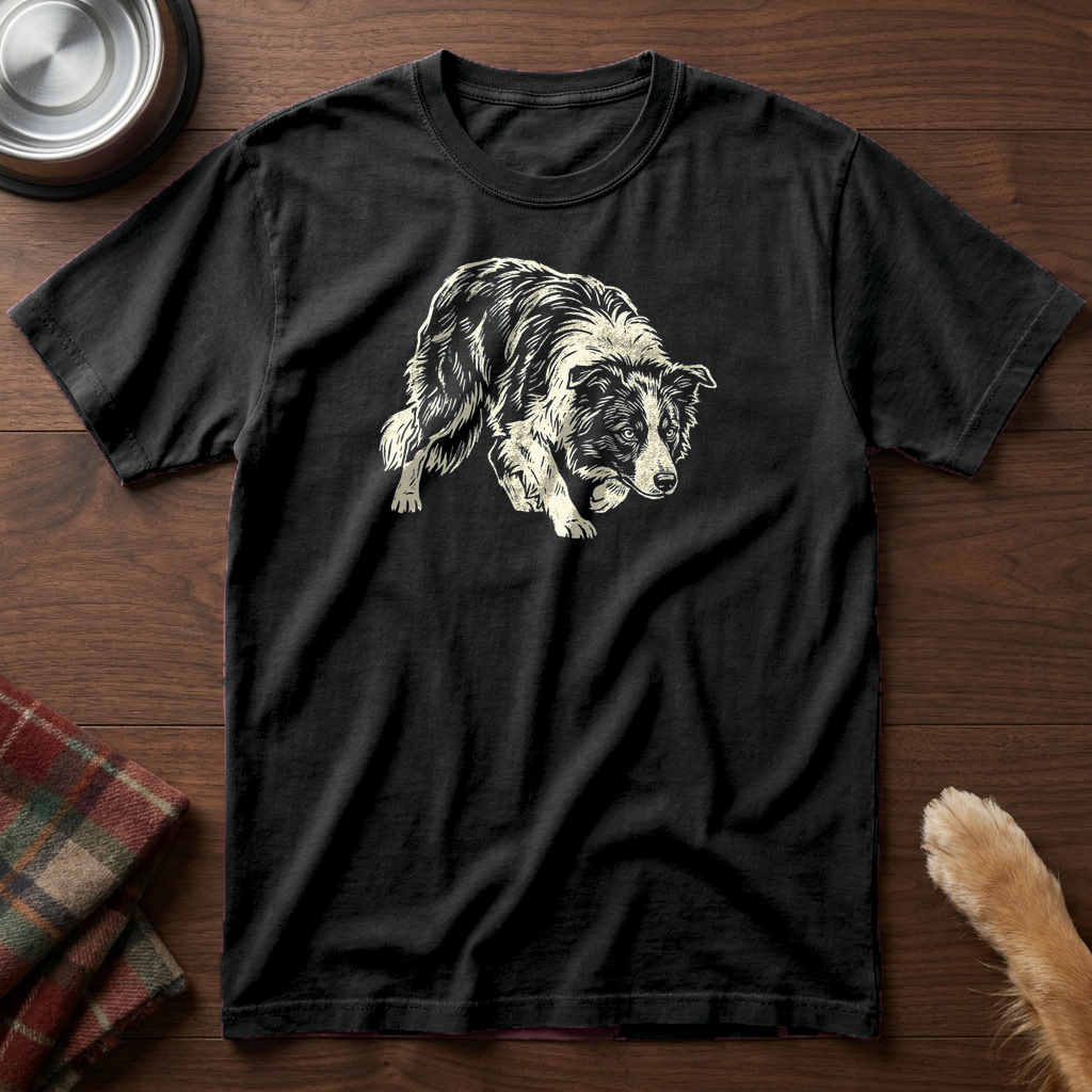 pick12v2:border-collie-herding-stare-single-ink:Black