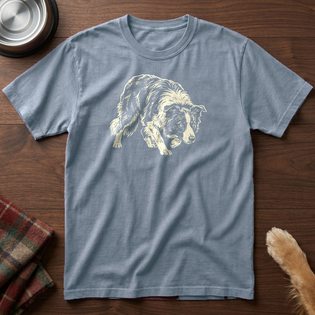 pick12v2:border-collie-herding-stare-single-ink:Blue Jean