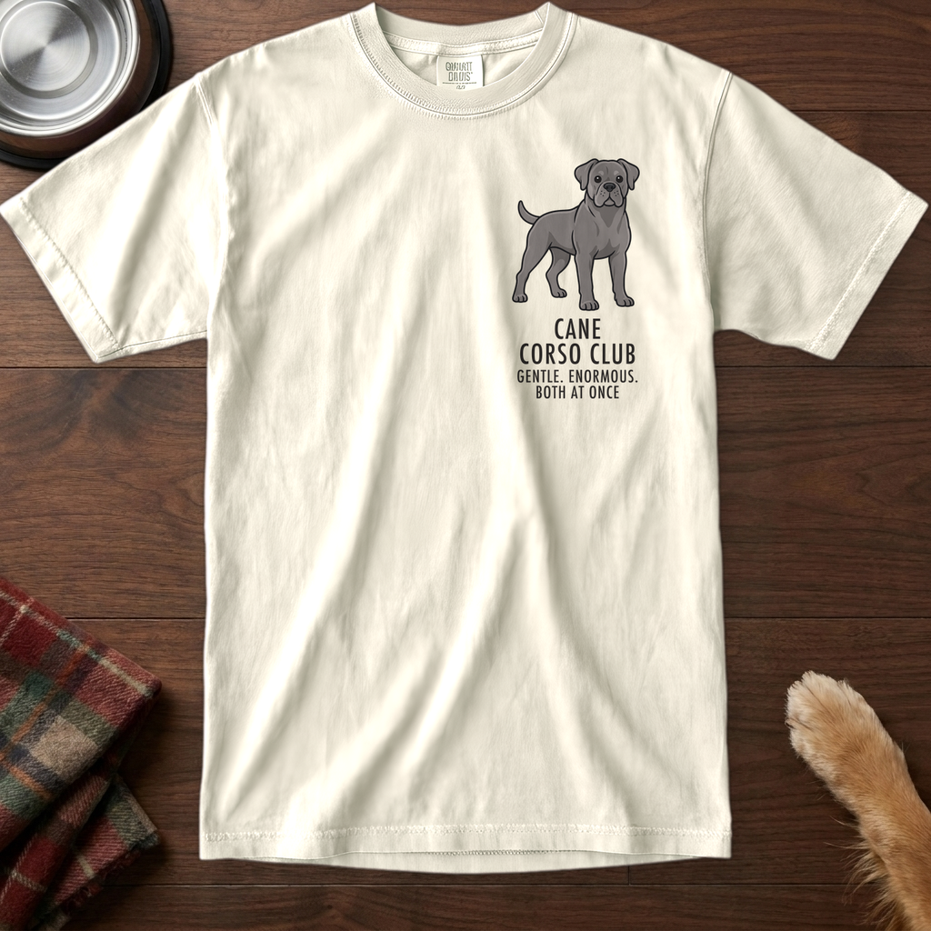 pick12v3:cane-corso-club-badge-t-shirt:Ivory