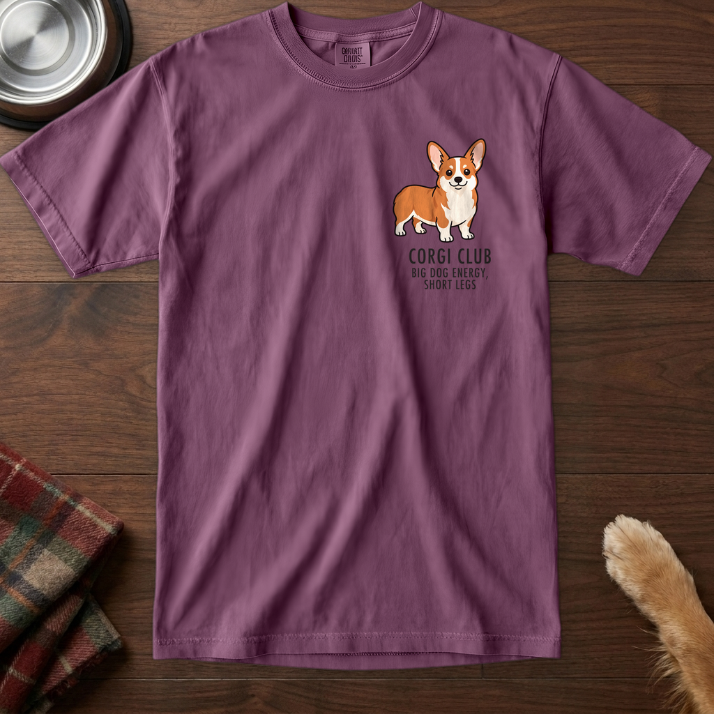 pick12v3:corgi-club-badge-t-shirt:Berry