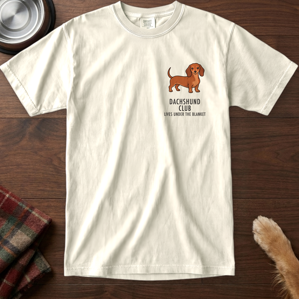 pick12v3:dachshund-club-badge-t-shirt:Ivory