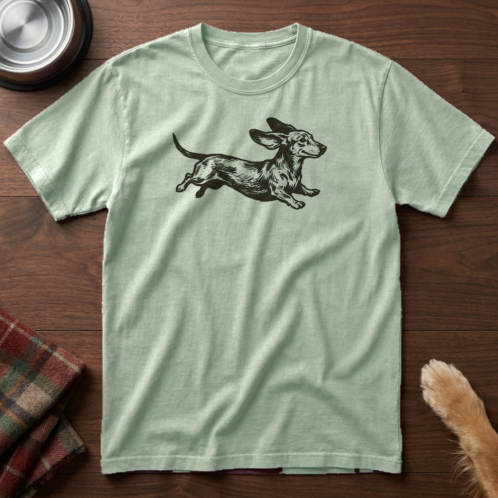 pick12v2:dachshund-zoomies-single-ink:Bay