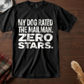 pick12:dog-rated-the-mailman-dog-t-shirt:Black