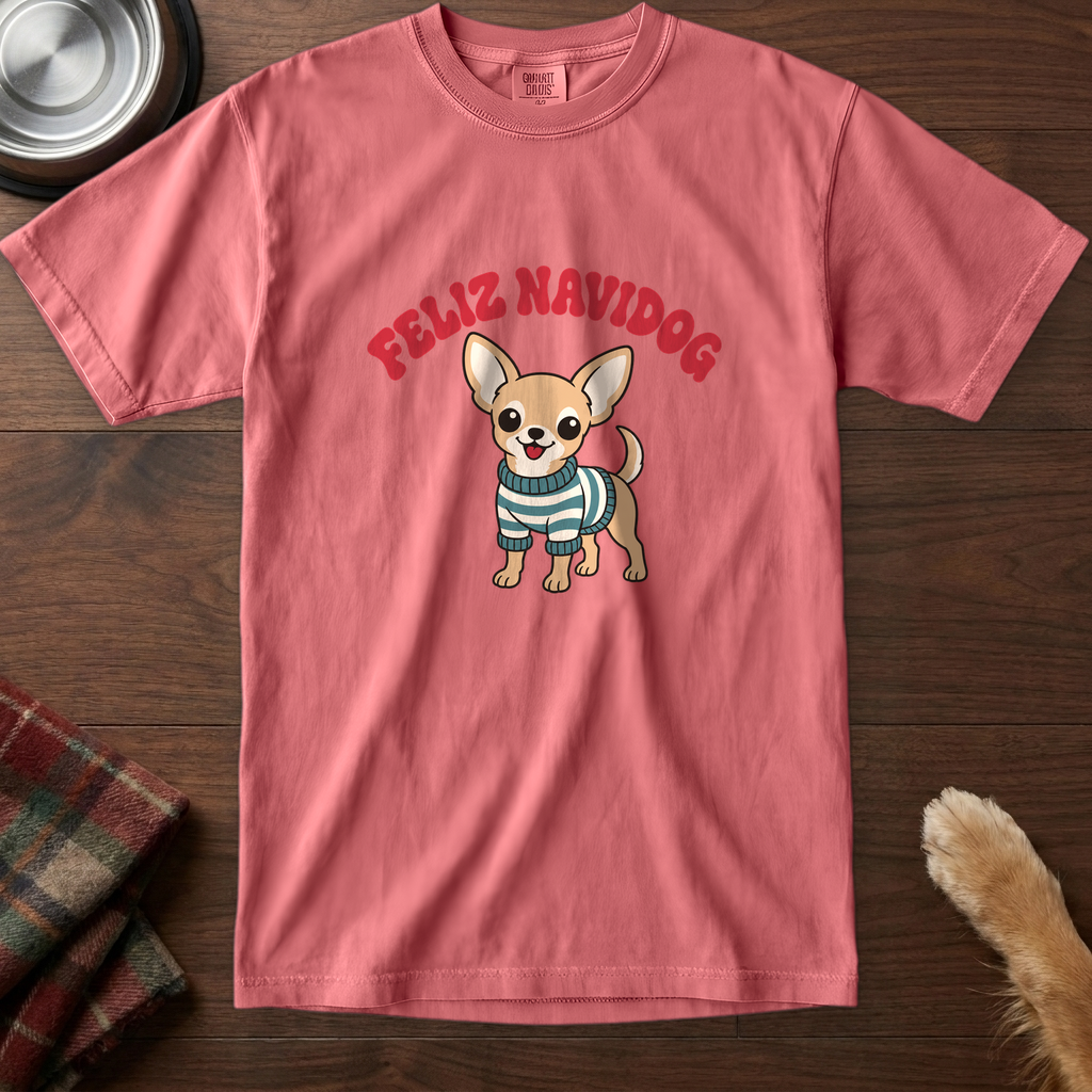 pick12v3:feliz-navidog-chihuahua-t-shirt:Watermelon