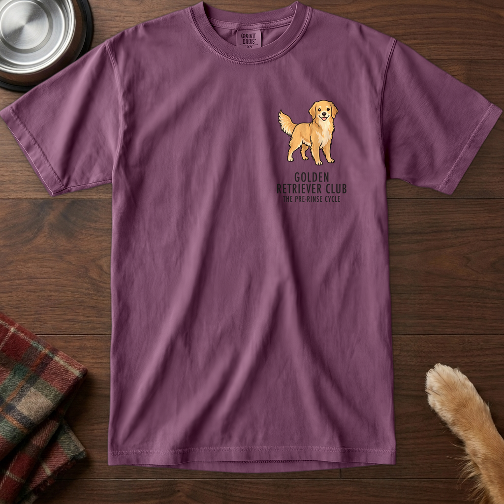 pick12v3:golden-retriever-club-badge-t-shirt:Berry