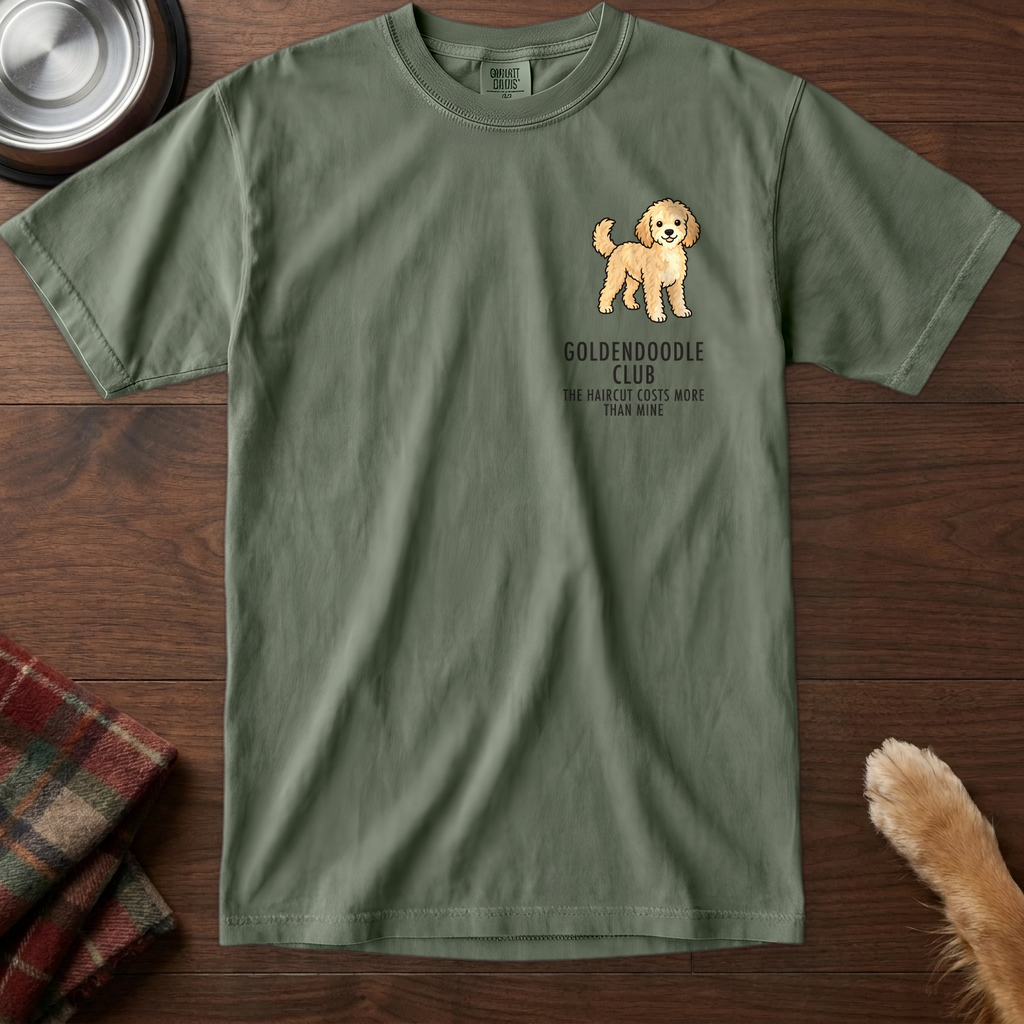 pick12v3:goldendoodle-club-badge-t-shirt:Moss
