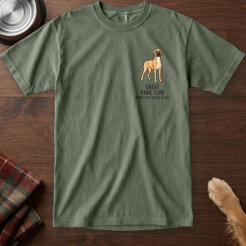 pick12v3:great-dane-club-badge-t-shirt:Moss