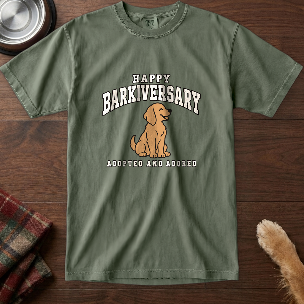 pick12v3:happy-barkiversary-varsity-t-shirt:Moss