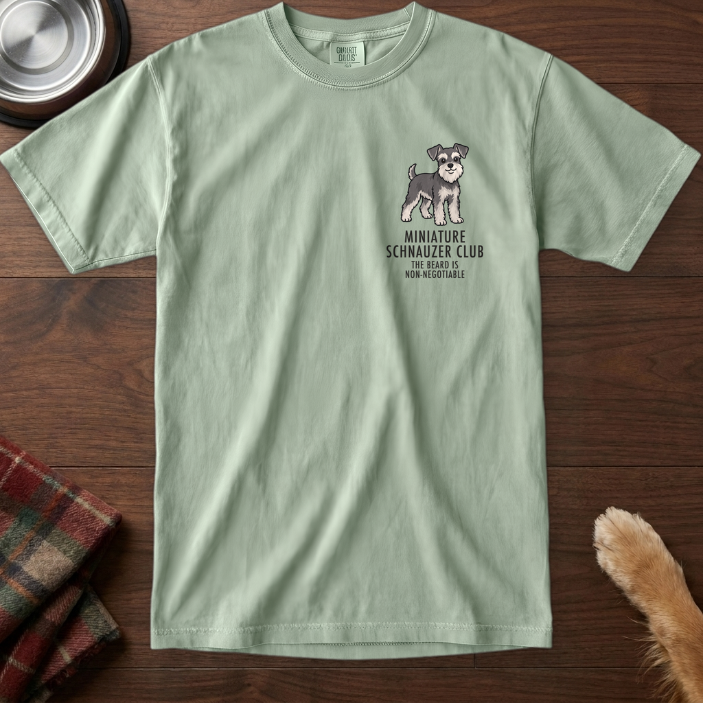 pick12v3:miniature-schnauzer-club-badge-t-shirt:Bay