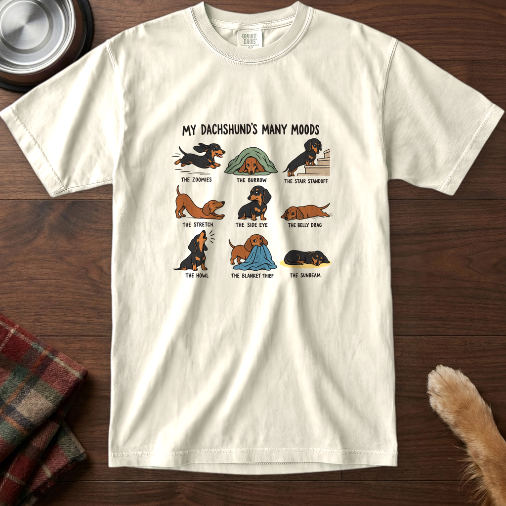 pick12v3:my-dachshunds-many-moods-t-shirt:Ivory