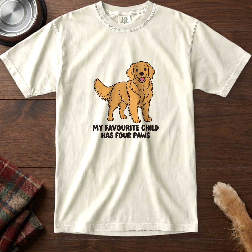 pick12v3:my-favourite-child-has-four-paws-golden-retriever-t-shirt:Ivory