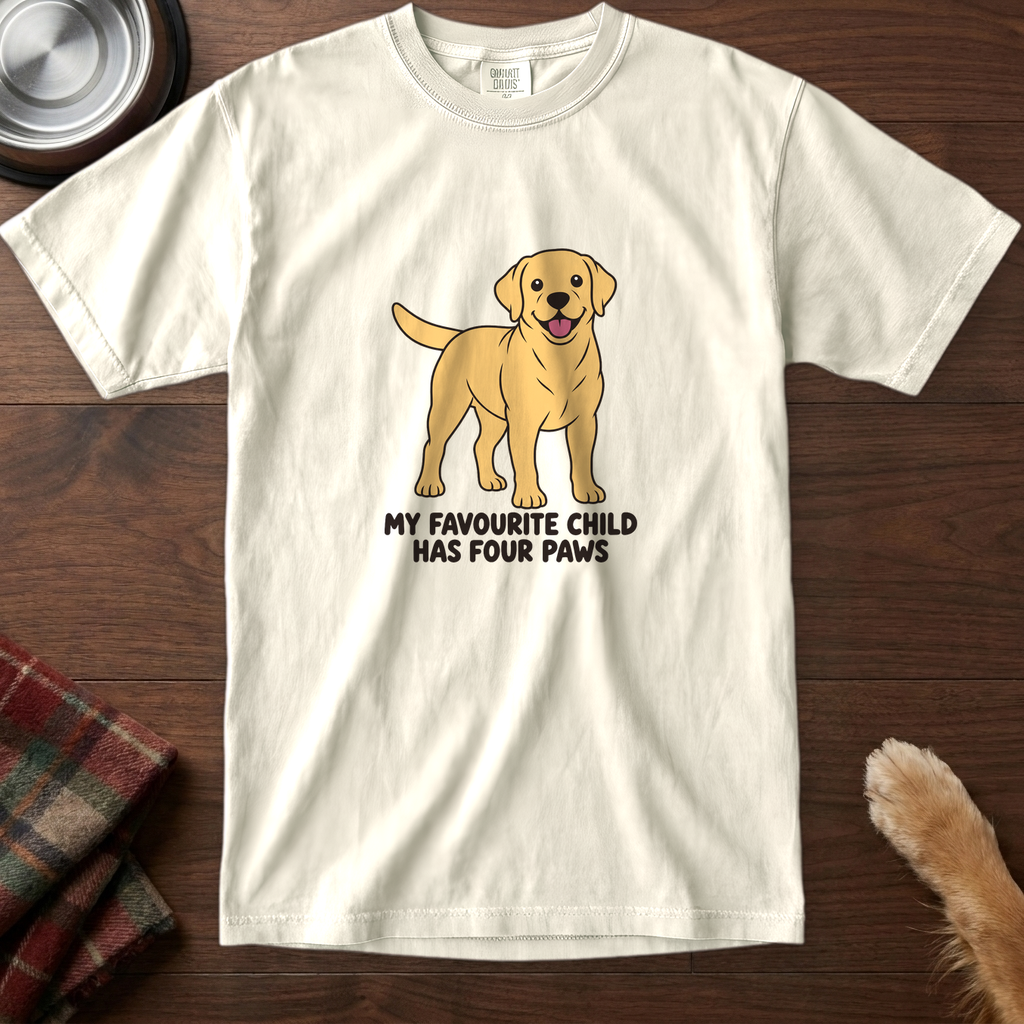pick12v3:my-favourite-child-has-four-paws-labrador-t-shirt:Ivory
