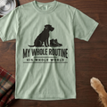 pick12:my-routine-his-world-dog-t-shirt:Bay