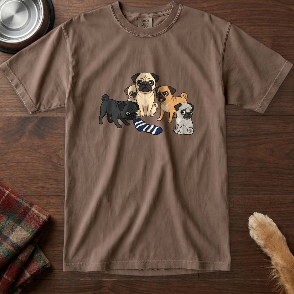 pick12v3:pug-committee-t-shirt:Espresso