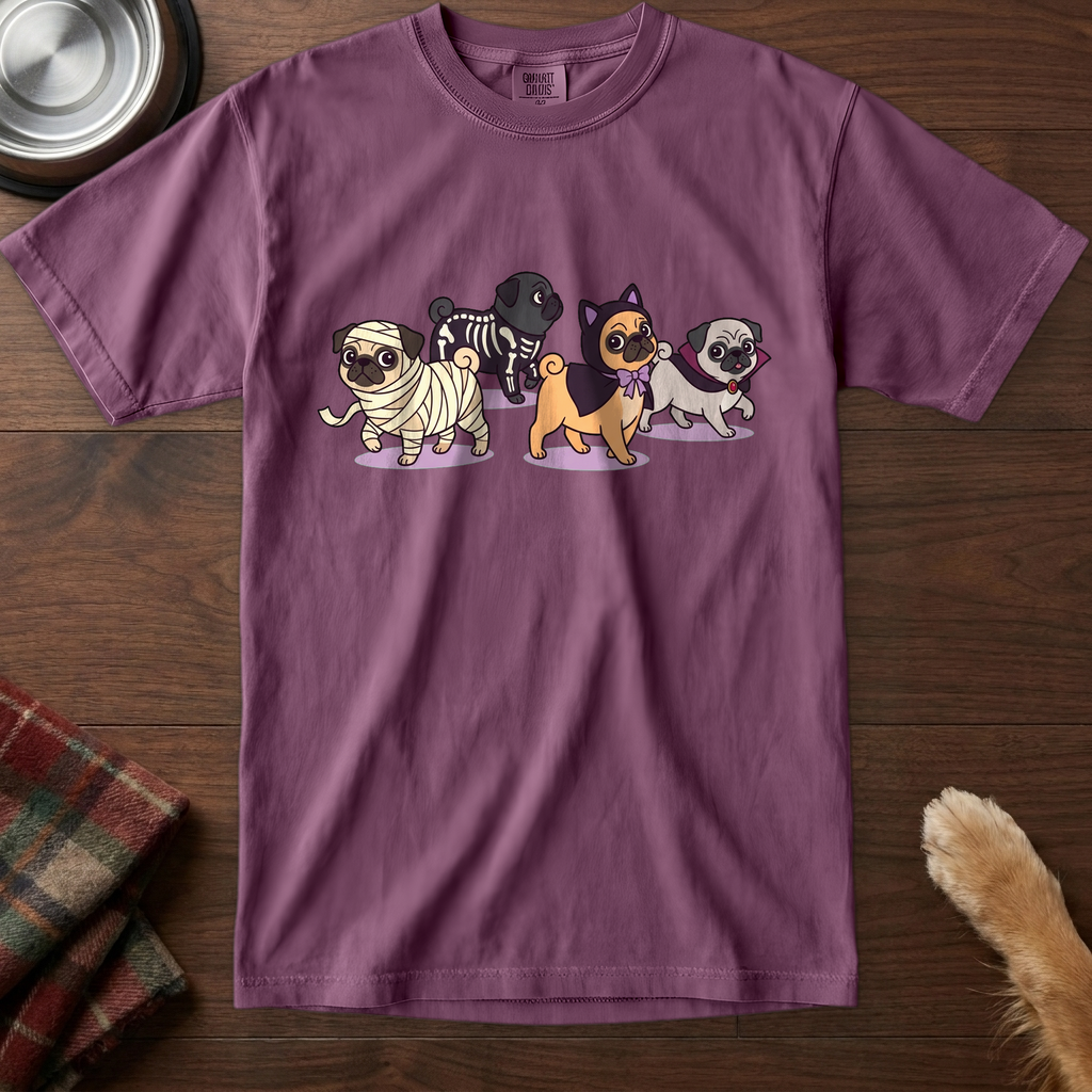 pick12v3:pug-costume-parade-t-shirt:Berry