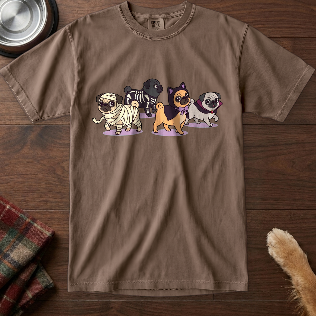 pick12v3:pug-costume-parade-t-shirt:Espresso