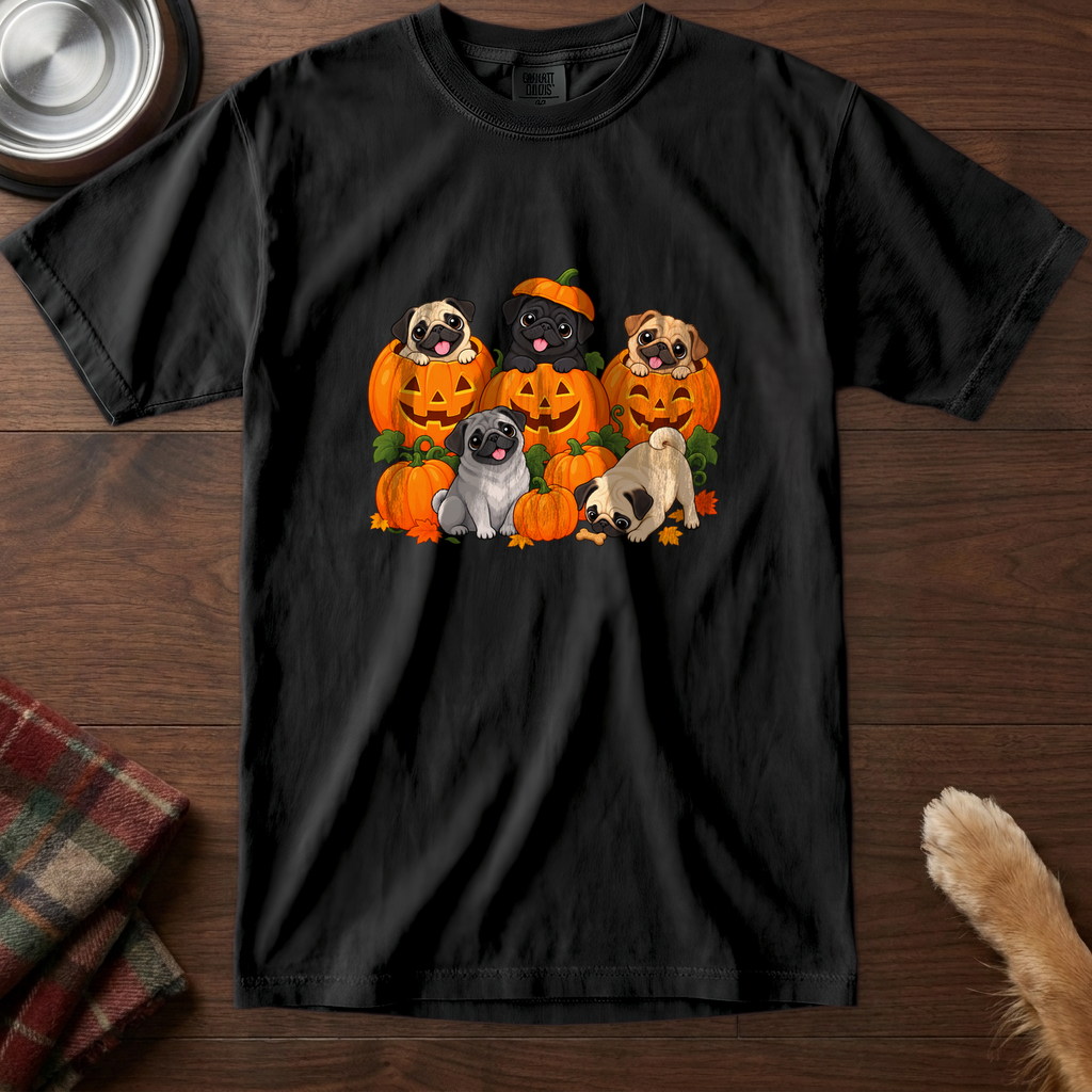 pick12v3:pugkin-patch-t-shirt:Black