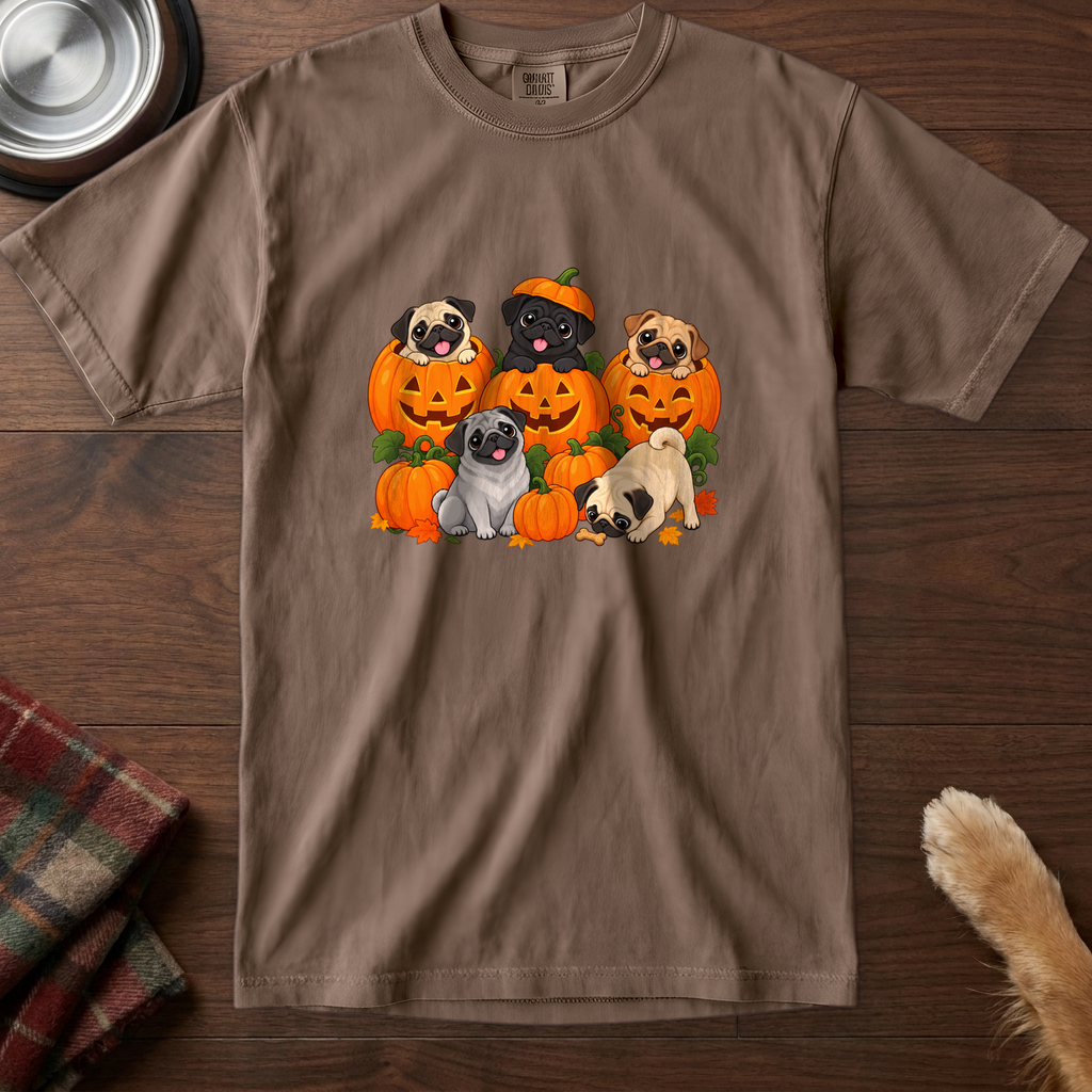 pick12v3:pugkin-patch-t-shirt:Espresso