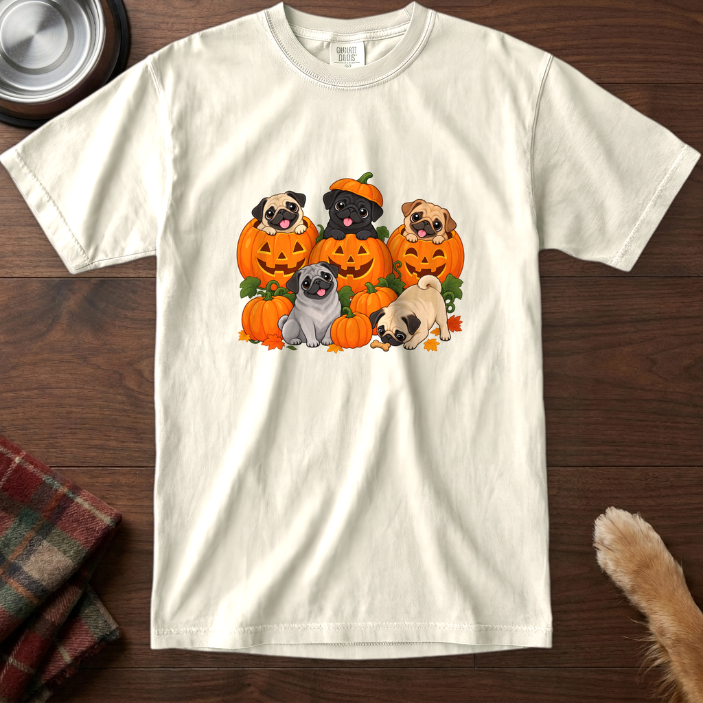 pick12v3:pugkin-patch-t-shirt:Ivory