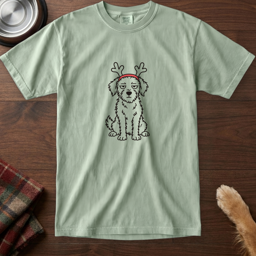 pick12v3:reindeer-antlers-not-impressed-t-shirt:Bay