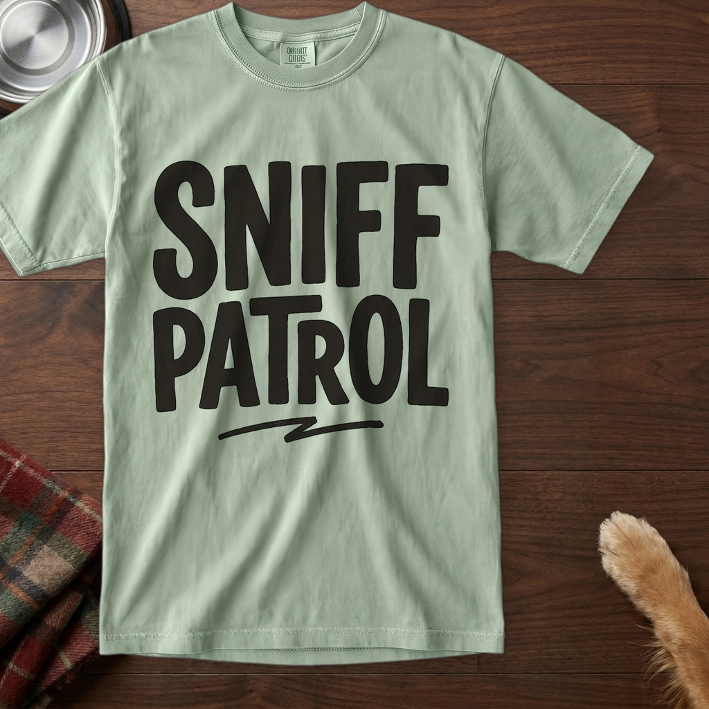 pick12:sniff-patrol-dog-t-shirt:Bay