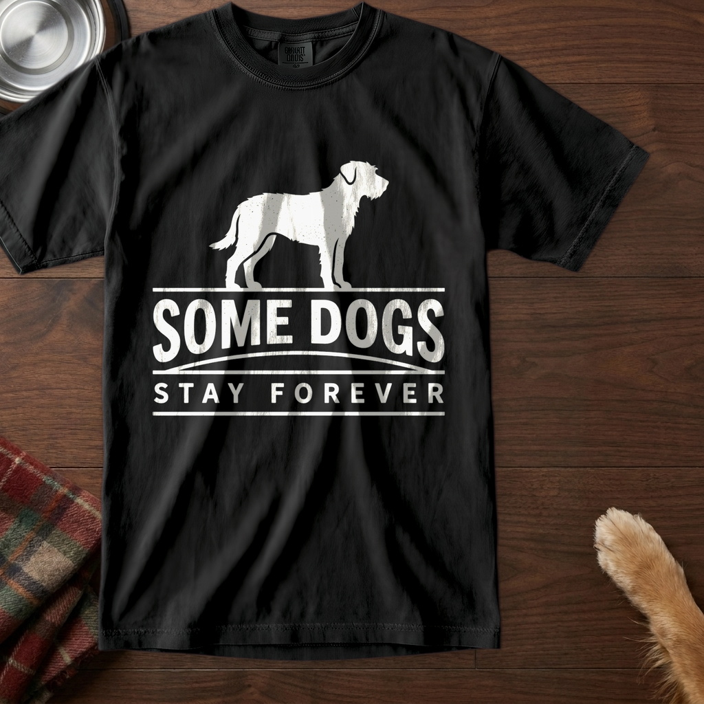 pick12:some-dogs-stay-forever-dog-t-shirt:Black