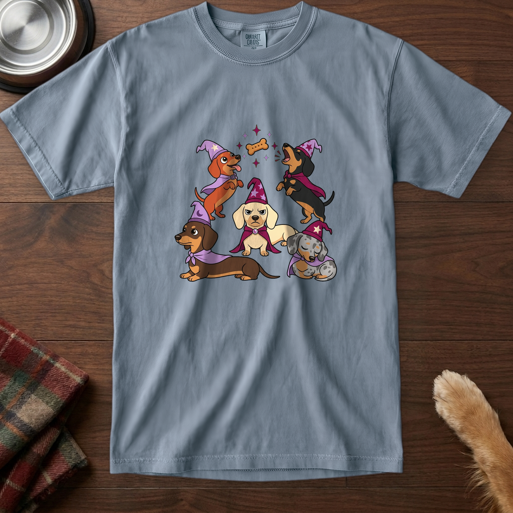 pick12v3:tiny-coven-dachshund-t-shirt:Blue Jean